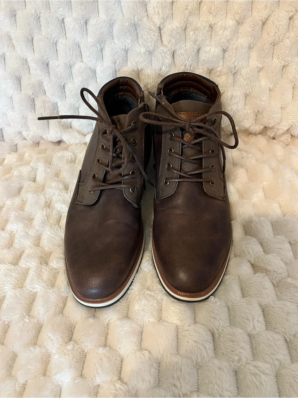 B52 Men's Brown Lace-Up Casual Boots size 5